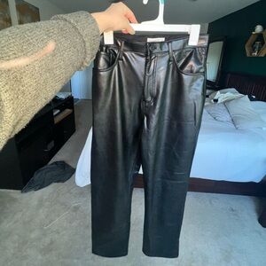 Never worn, Abercrombie & Fitch Vegan Leather Pants